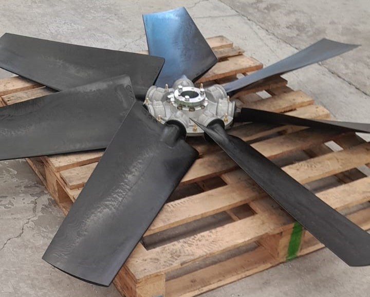 RODETE PARA VENTILADOR AXIAL. Ø NOMINAL 1800 mm. 